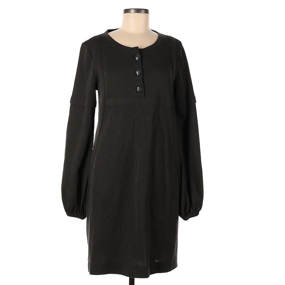 Stella McCartney Long Sleeve Career Dress Sz 42 EU US 6 Olive Sage Green Wool
